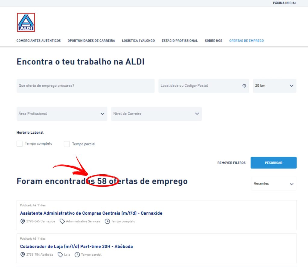 oportunidade de emprego